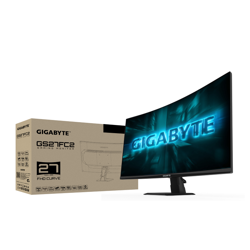 מסך גיימינג קעור Gigabyte 27" GS27FC